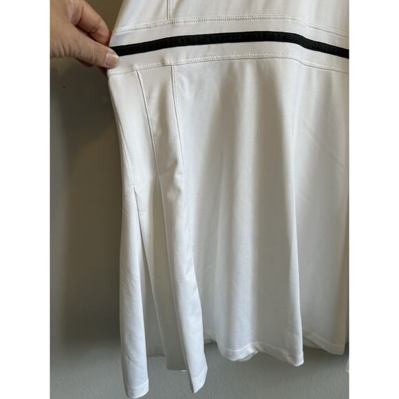 NEW White Tennis Dress Pleated Mini Sporty Golf Razor Back Preppy Active Comfy M - Picture 13 of 15